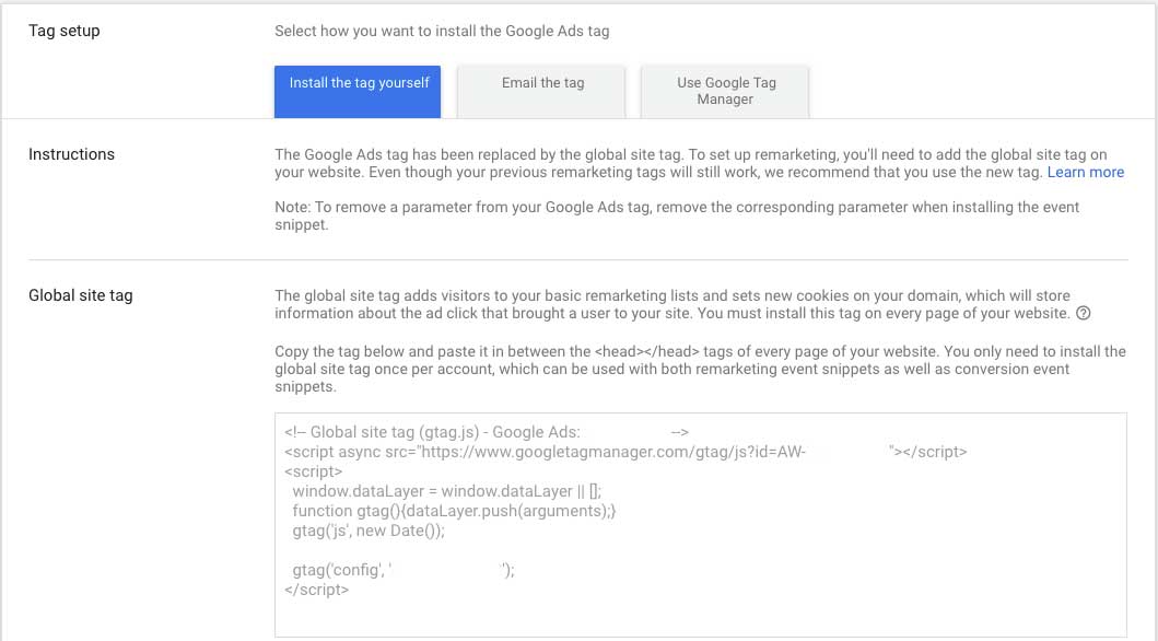 googleadskodilekurulum