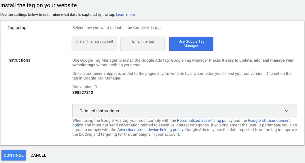 googleadstagmanagerilekurulum