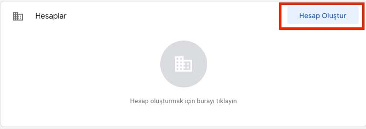 googletagmanagerhesapoluştur