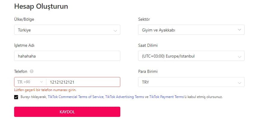 tiktokreklamhesabıoluşturma