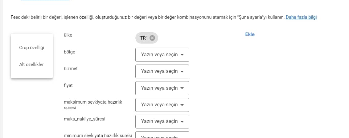 merchantcentergönderimaltözelliği